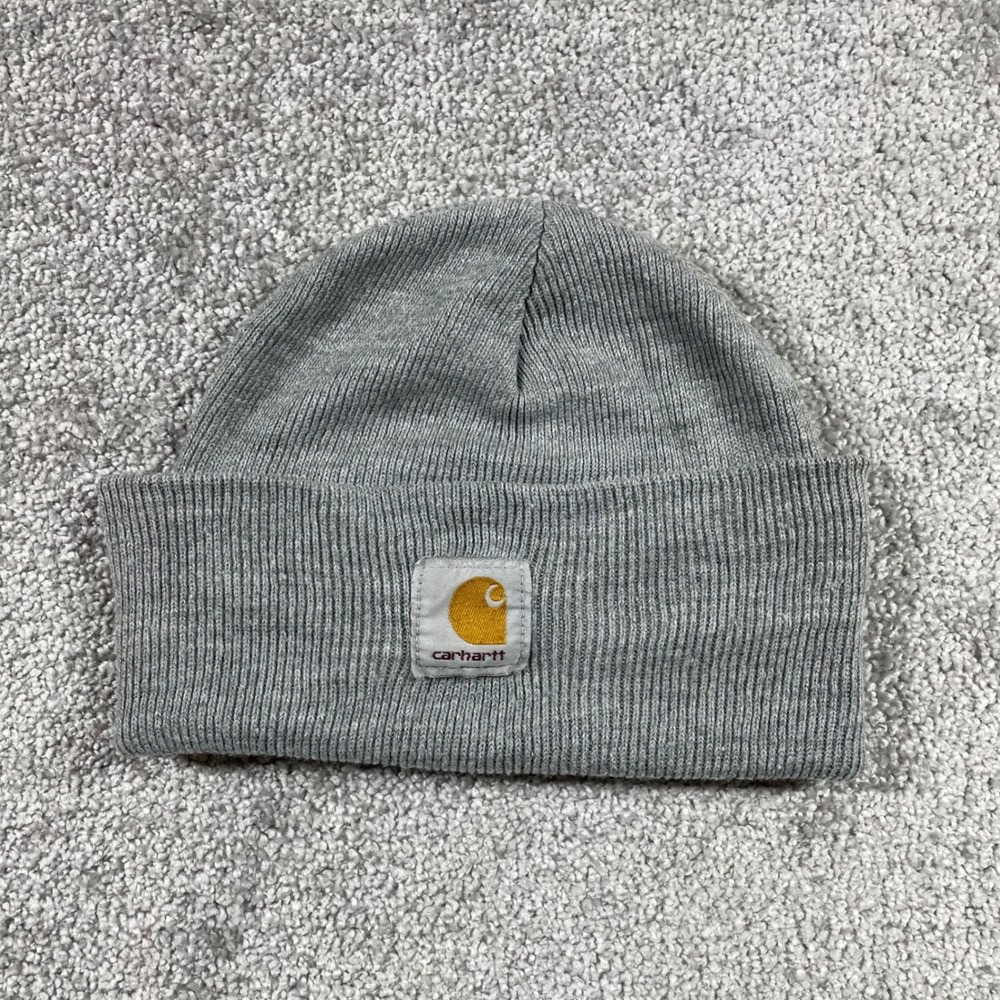Carhartt Beanie Knit Cuffed A18 One‎ Size Fits All Outdoors Streetwear Punk Gray